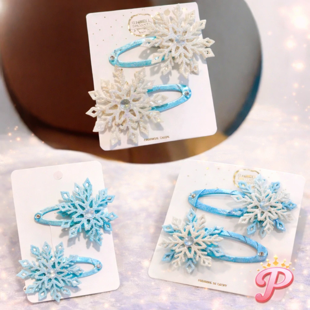 Sponky do vlasů Frozen Elsa – vločky (6 ks)