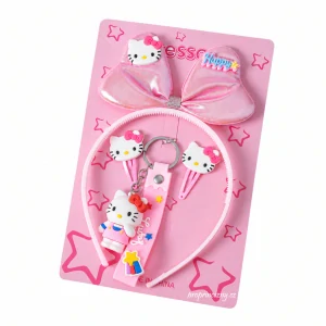 Dětská sada vlasových doplňků kočička Hello Kitty