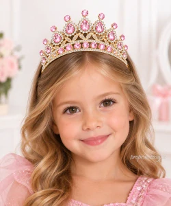 Dětská korunka pro princeznu – růžová