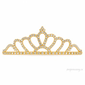 Zlatá dětská korunka pro princeznu s kamínky