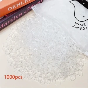 1000 kusů gumiček do vlasů