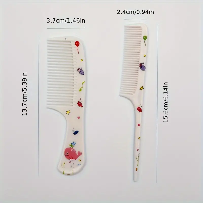 2 kusy hřebínků do vlasů