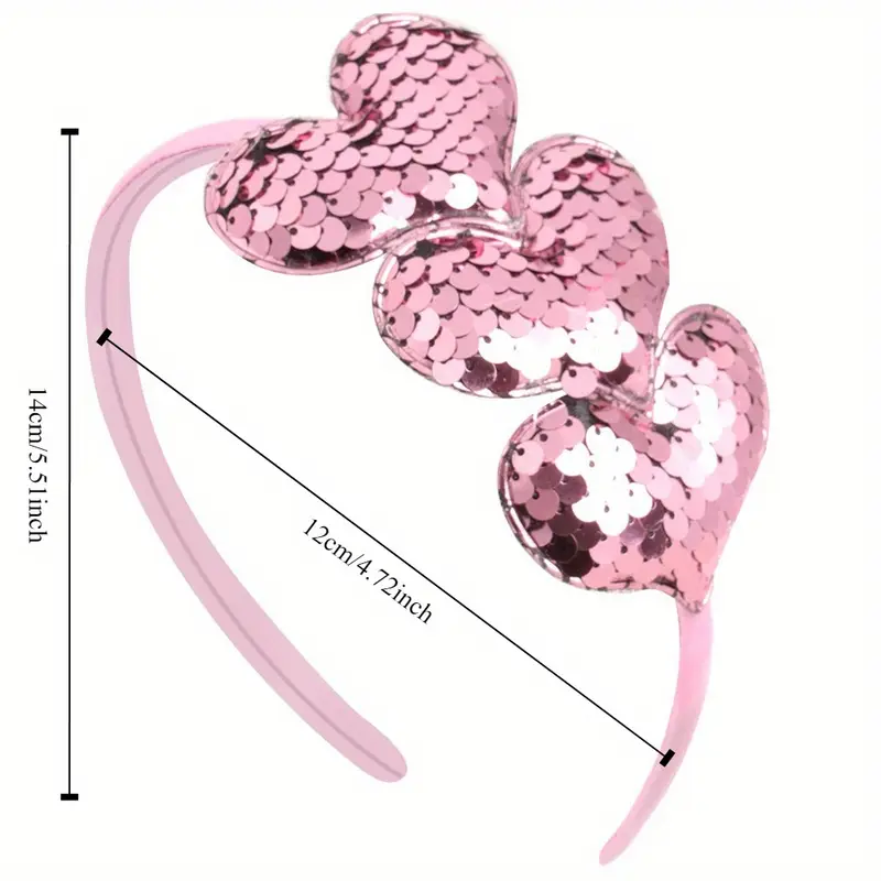 Čelenka srdíčka s flitry