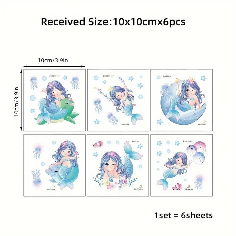 Samolepky na zeď Mořská panna