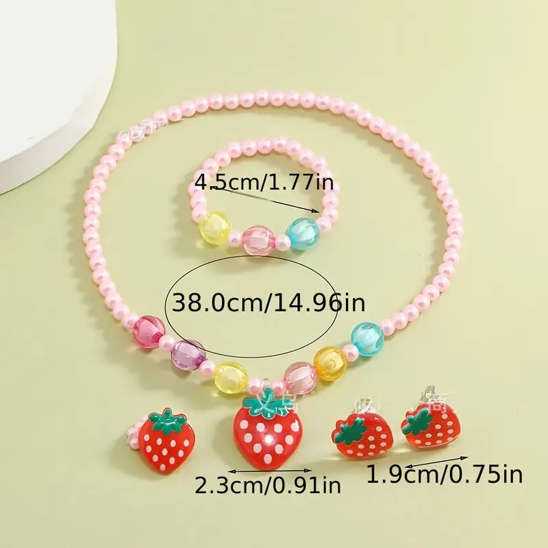 Set šperků jahůdky
