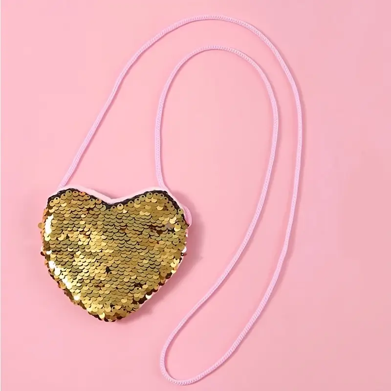 Kabelka s flitry- srdíčko