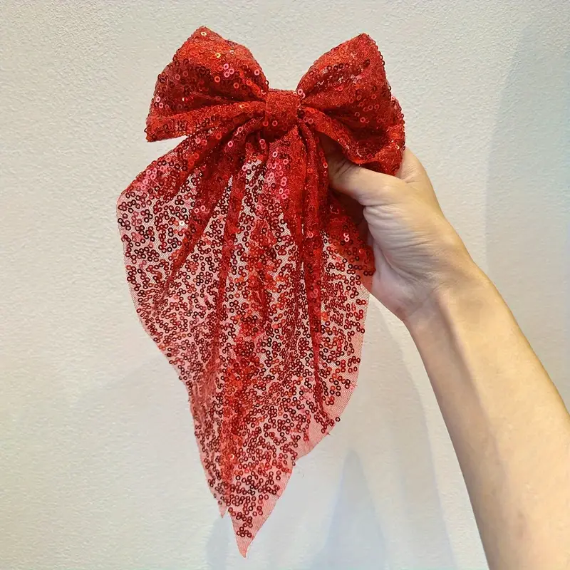 Spona mašle s flitry