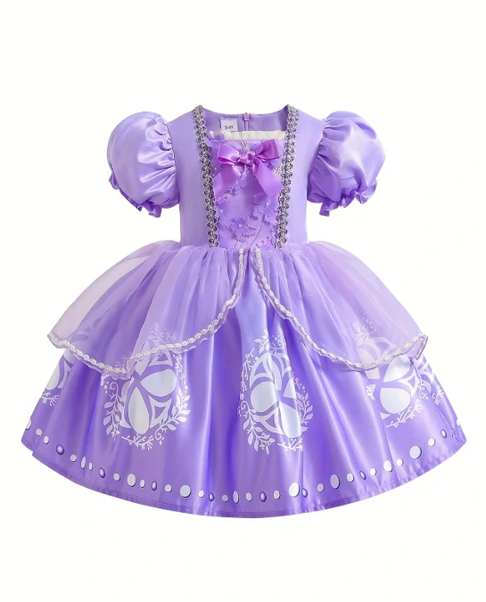 Fialové princeznovské šaty Sofie První