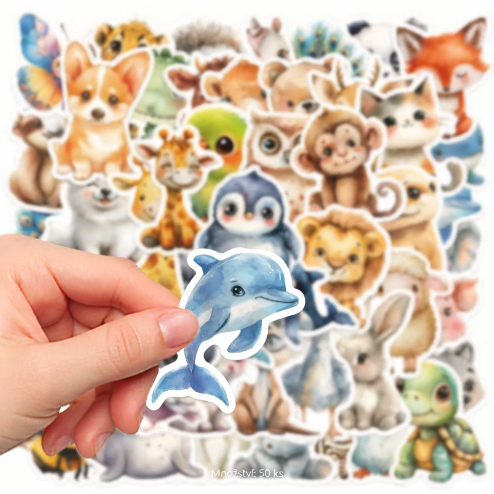 50 ks samolepky zvířátka pro děti