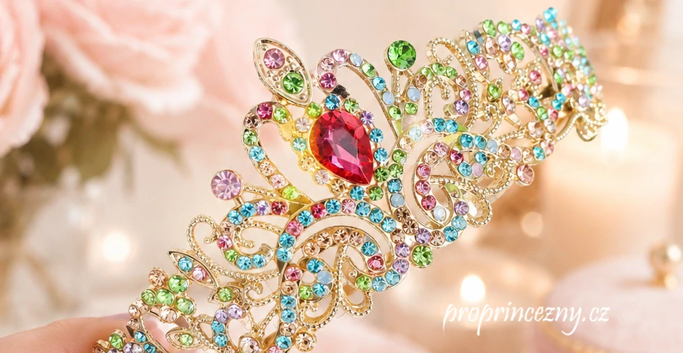 Barevná princeznovská korunka