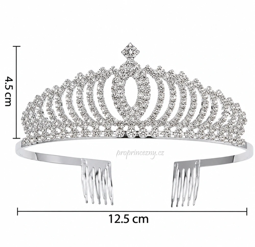Korunka pro princeznu se štrasovými kamínky