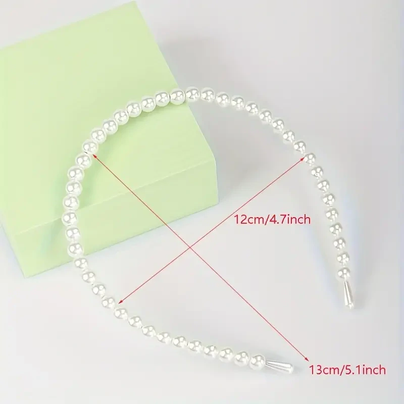 Perlová čelenka do vlasů – jemné umělé perly pro holčičky