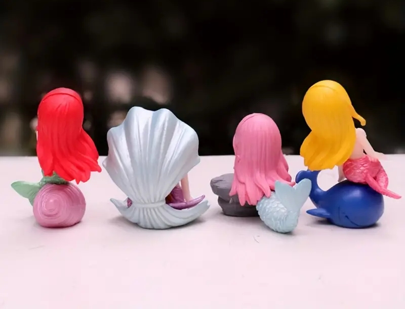 4ks Figurky mořské panny