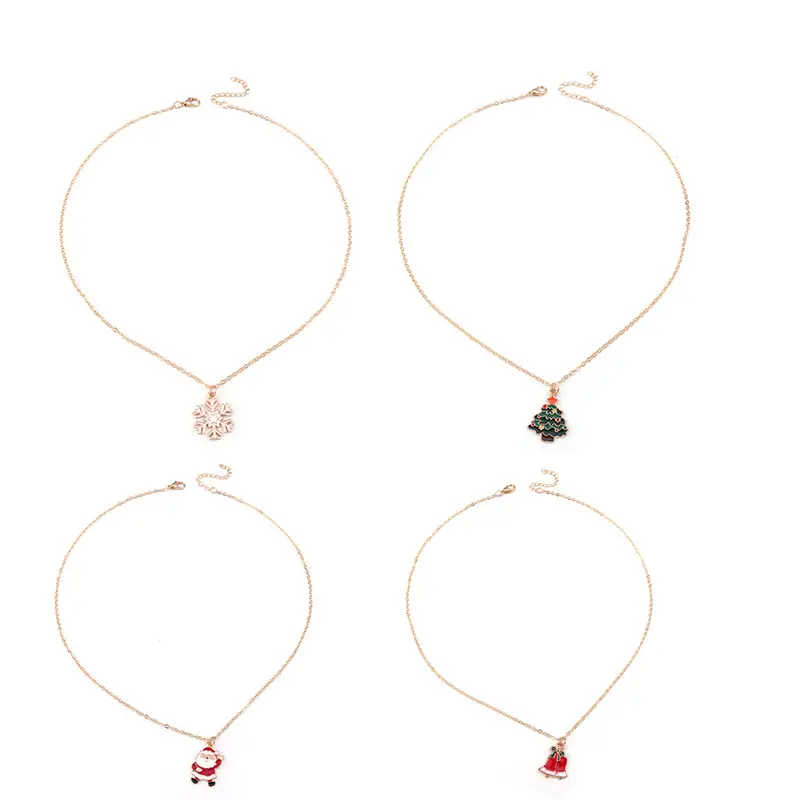 Sada 4 kusů Vánočních náhrdelníků