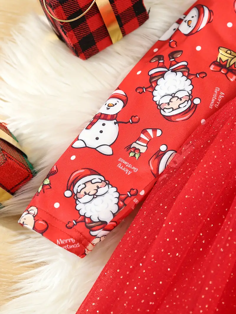 Vánoční šaty sněhulák a santa