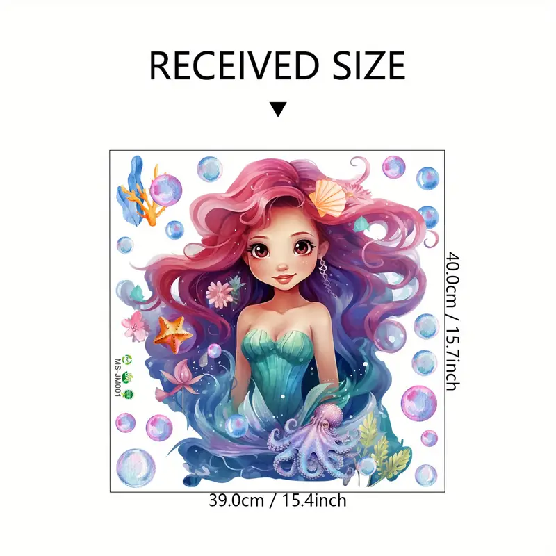 Dekorace na zeď Mořská panna