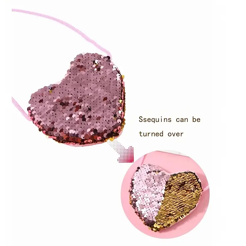 Kabelka s flitry- srdíčko