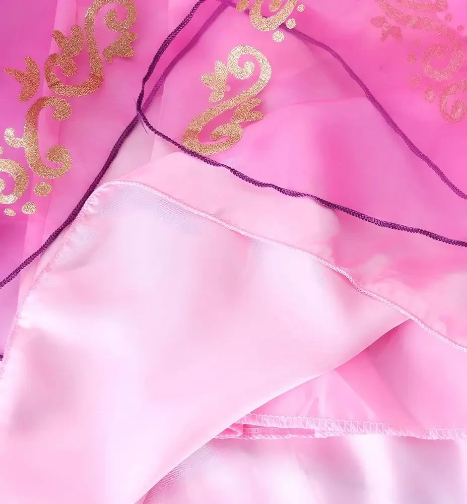 Šaty Locika – princeznovský kostým pro holčičky růžovo-fialový