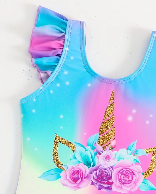 Dětské plavky jednorožec a sukýnka