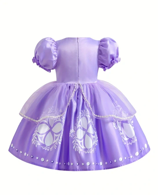 Fialové princeznovské šaty Sofie První