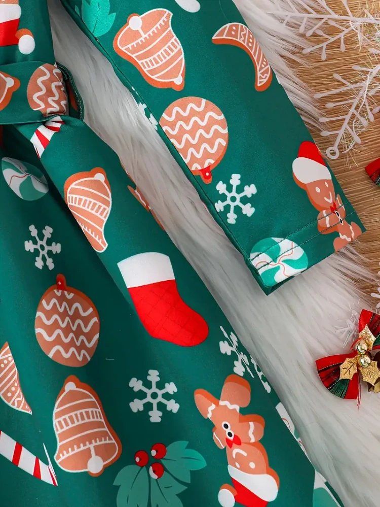 Vánoční šaty zelené