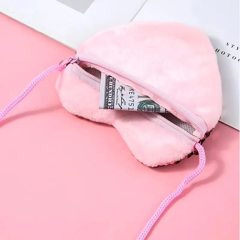 Kabelka s flitry- srdíčko