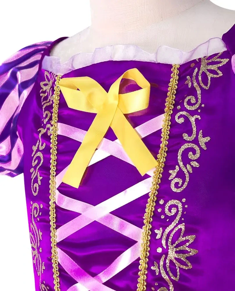 Šaty Locika – princeznovský kostým pro holčičky růžovo-fialový