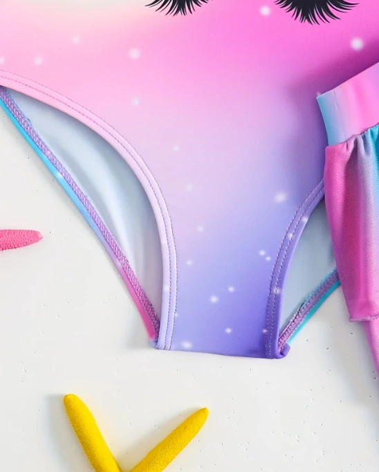 Dětské plavky jednorožec a sukýnka