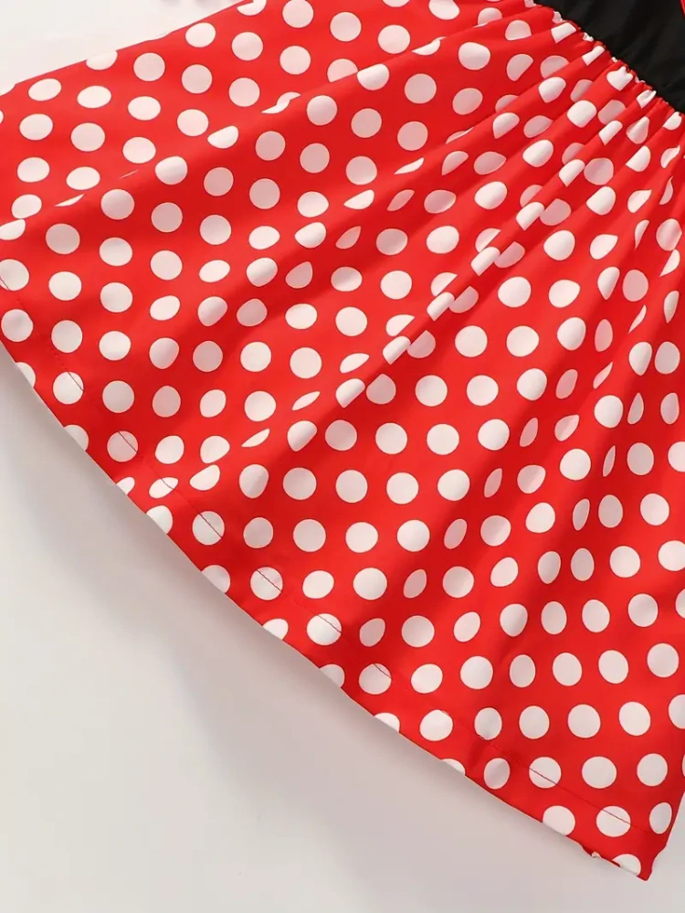 Šaty puntíkované se srdíčkem