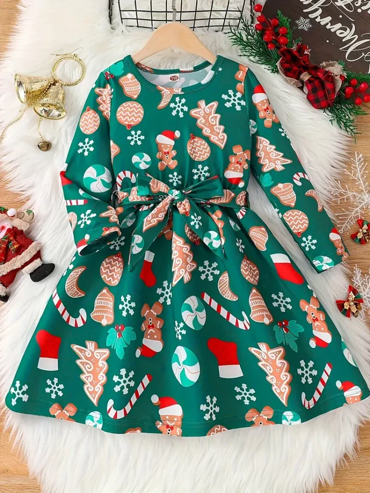 Vánoční šaty zelené