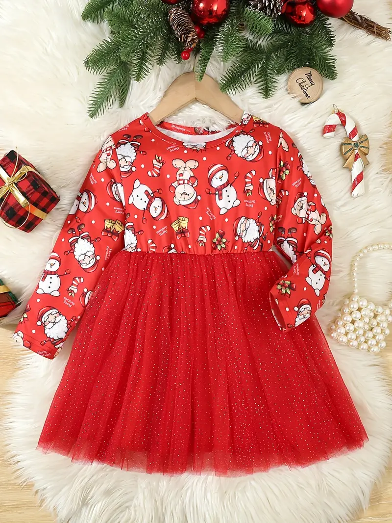 Vánoční šaty sněhulák a santa