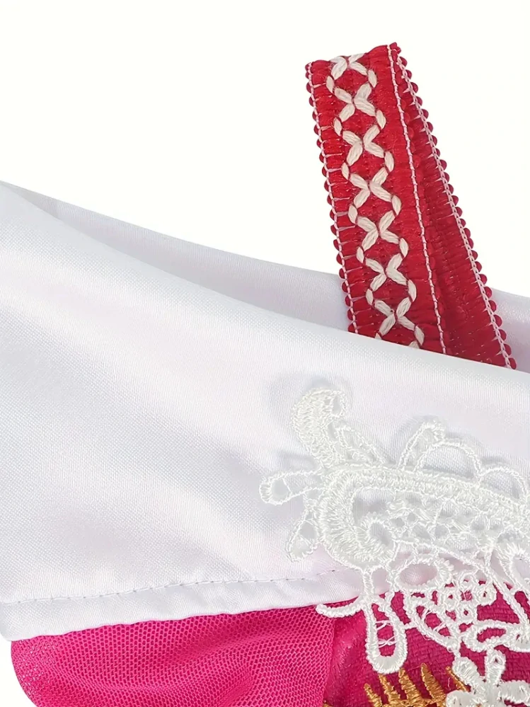 Šaty pro princeznu - růžové se zlatým zdobením