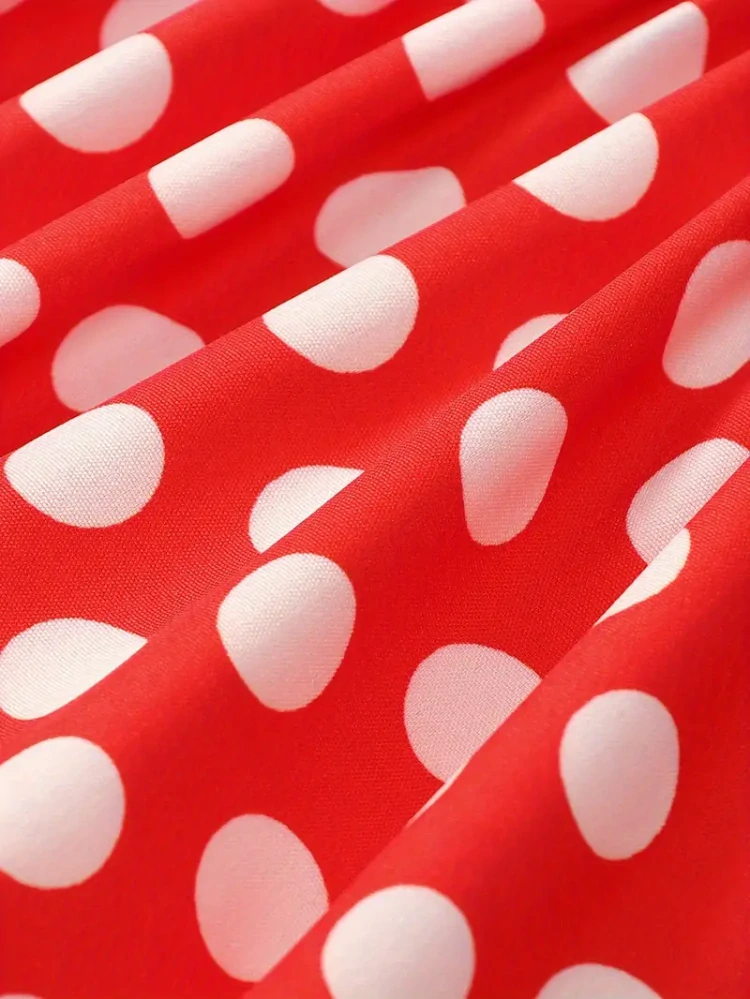 Šaty puntíkované se srdíčkem