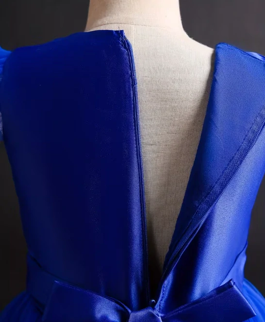 Dívčí společenské šaty princeznovské – královsky modré